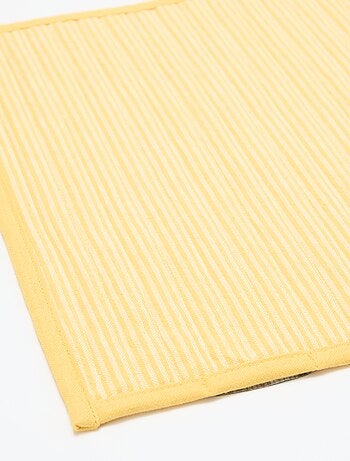 Set van 2 placemats met ruitjes
