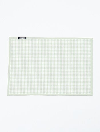 Set van 2 placemats met ruitjes