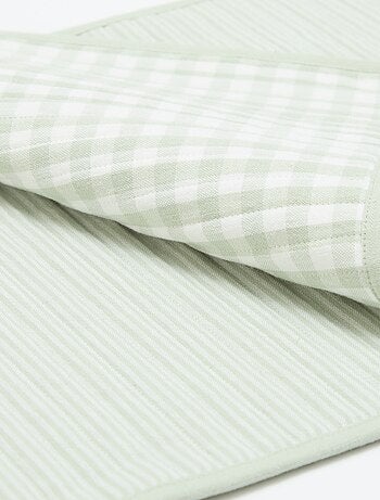 Set van 2 placemats met ruitjes