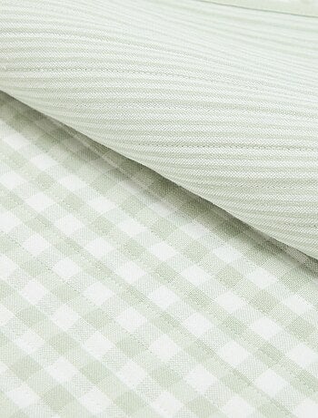 Set van 2 placemats met ruitjes