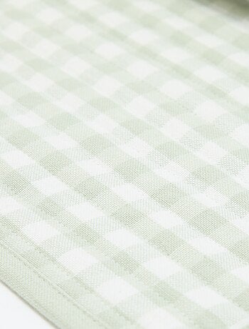 Set van 2 placemats met ruitjes