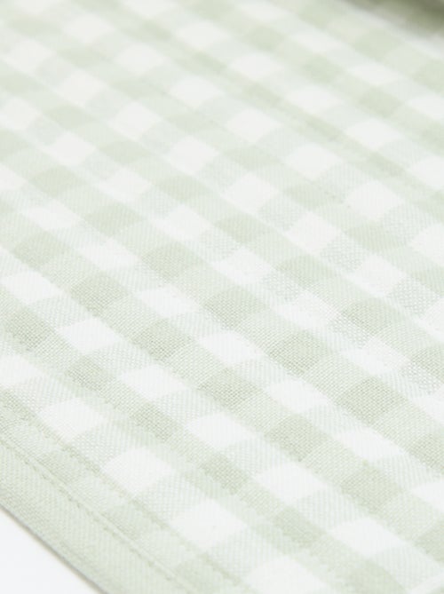 Set van 2 placemats met ruitjes - Kiabi