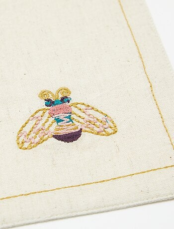 Set van 2 placemats van gemengd linnen - Kiabi Home