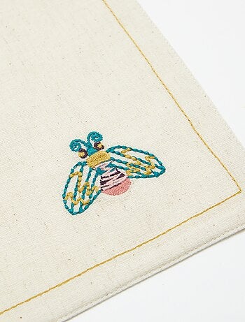 Set van 2 placemats van gemengd linnen - Kiabi Home