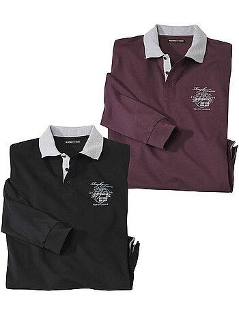 Set van 2 jerseypolo’s Mountain - ATLAS FOR MEN
