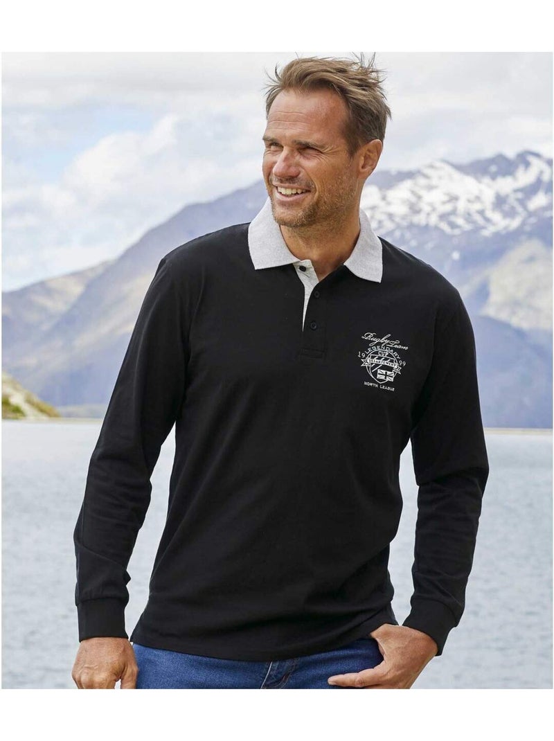Set van 2 polo’s Expedition - ATLAS FOR MEN Zwart Bordeaux - Kiabi