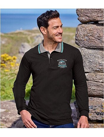 Set van 2 polo’s met lange mouwen - ATLAS FOR MEN