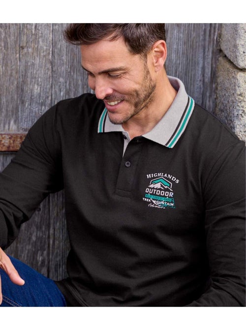 Set van 2 polo’s met lange mouwen - ATLAS FOR MEN - Kiabi