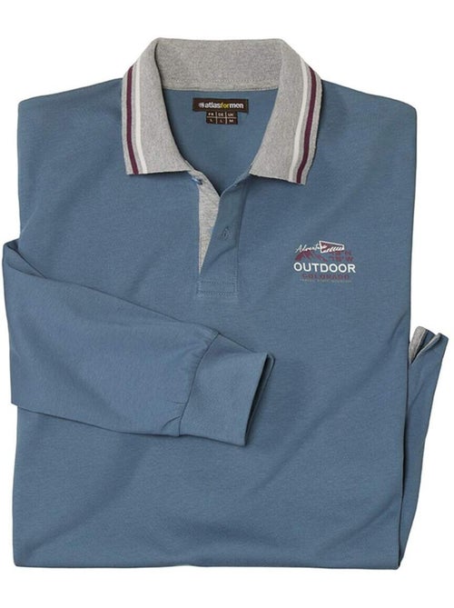 Set van 2 polo's met lange mouwen - atlas for men - Kiabi