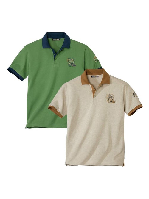 Set van 2 polo’s van piquéstof - ATLAS FOR MEN - Kiabi Set van 2 polo’s van piquéstof - ATLAS FOR MEN - Kiabi