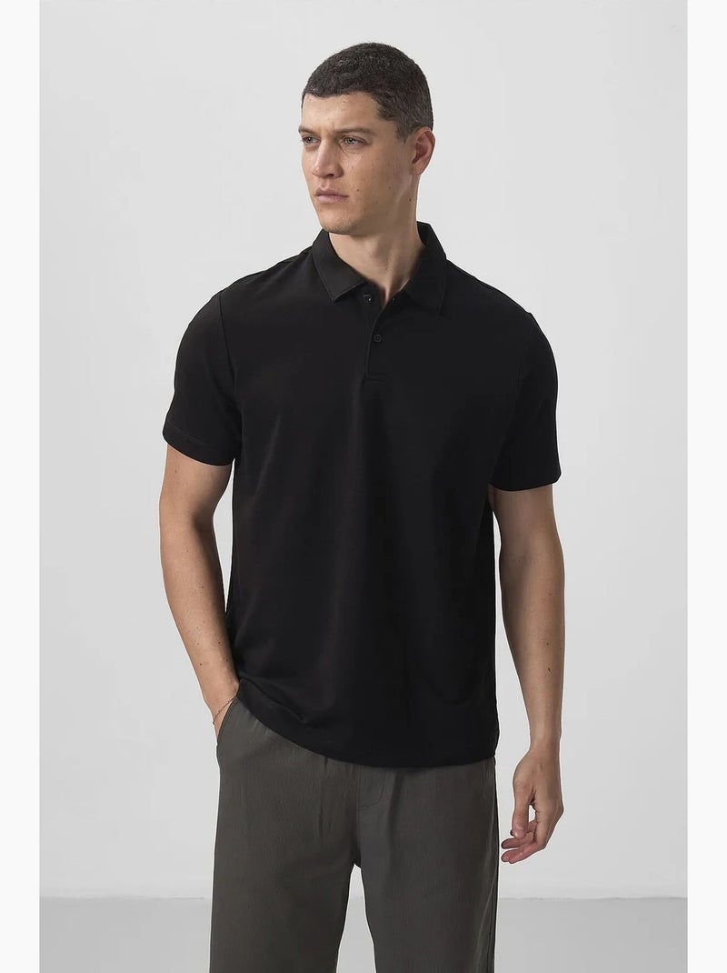 Set van 2 poloshirts katoen stretch tommy Grijs Zwart - Kiabi