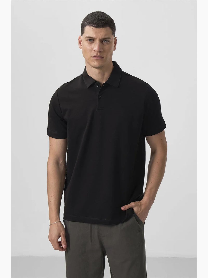 Set van 2 poloshirts katoen stretch tommy Zwart - Kiabi