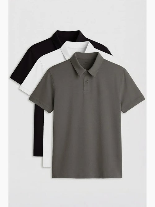Set van 2 poloshirts katoen stretch tommy - Kiabi Set van 2 poloshirts katoen stretch tommy - Kiabi