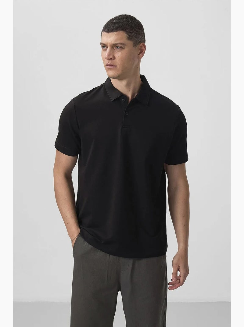Set van 2 poloshirts katoen stretch tommy Zwart Wit - Kiabi