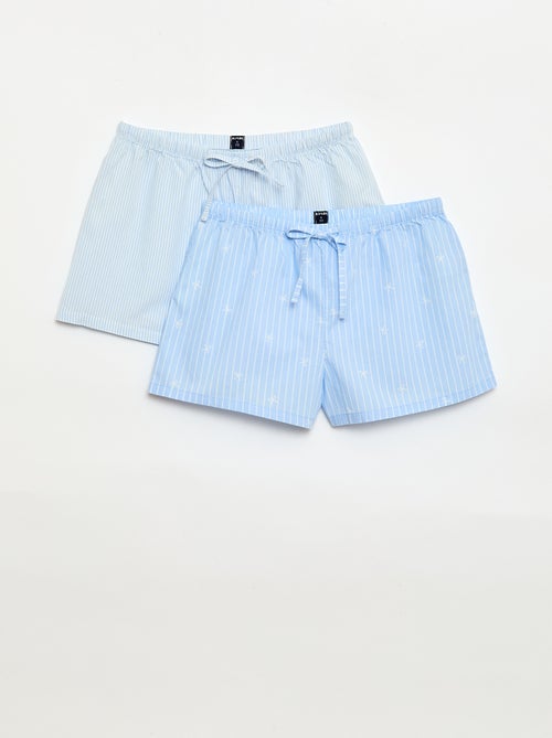 Set van 2 poplin shorts met katoenen trekkoord - Kiabi