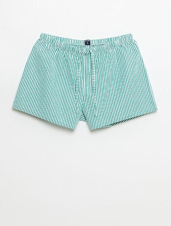 Set van 2 poplin shorts met katoenen trekkoord