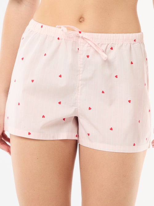 Set van 2 poplin shorts met katoenen trekkoord - Kiabi