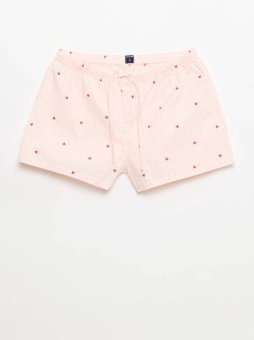 Set van 2 poplin shorts met katoenen trekkoord - Kiabi