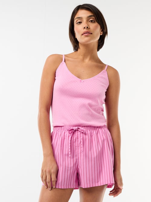 Set van 2 poplin shorts met katoenen trekkoord - Kiabi