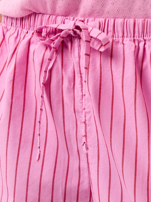 Set van 2 poplin shorts met katoenen trekkoord - Kiabi