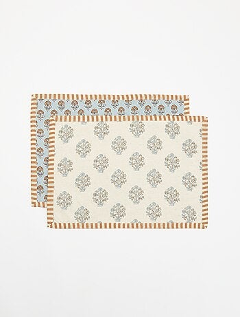 Set van 2 rechthoekige placemats