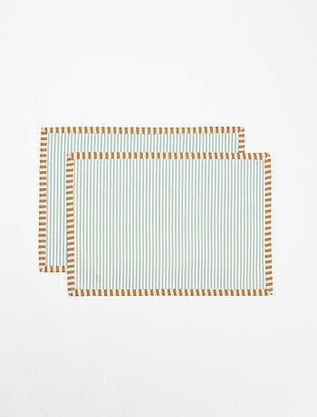 Set van 2 rechthoekige placemats
