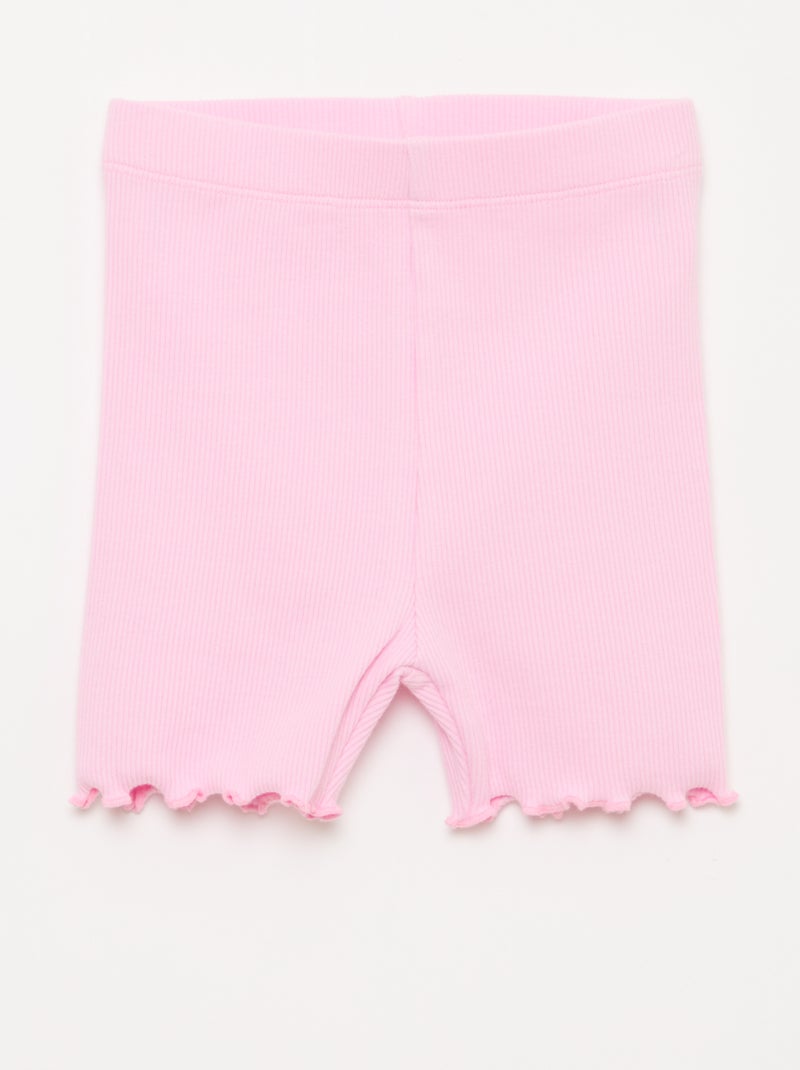 Set van 2 rib leggings Oranje - Kiabi