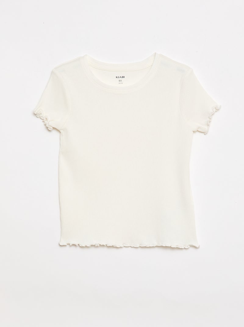 Set van 2 rib T-shirts Rood - Kiabi