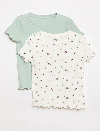 Set van 2 rib T-shirts