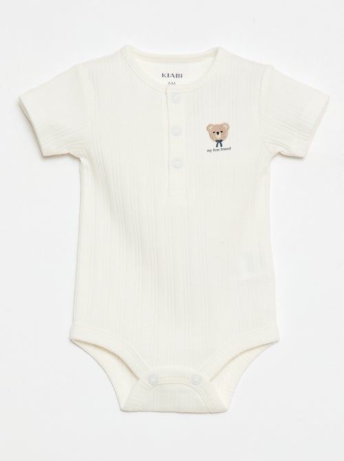 Set van 2 ribgebreide bodies - Kiabi Set van 2 ribgebreide bodies - Kiabi