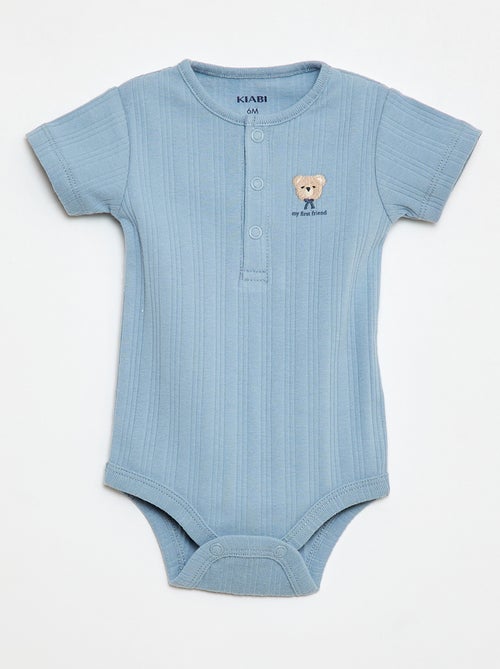 Set van 2 ribgebreide bodies - Kiabi Set van 2 ribgebreide bodies - Kiabi