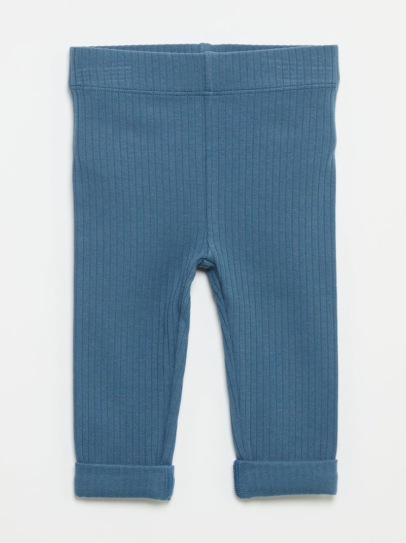 Set van 2 ribleggings Blauw - Kiabi