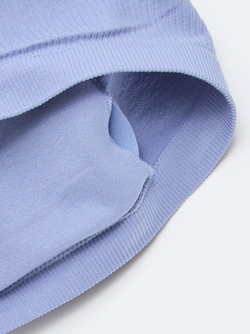 Set van 2 ribstoffen bandeautopjes zonder naden - Kiabi