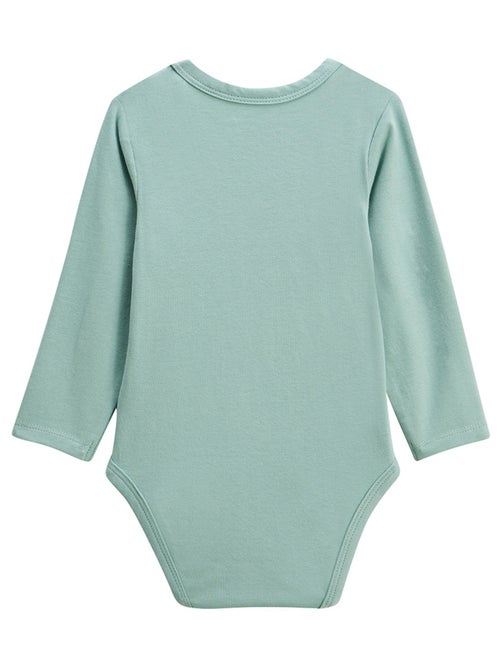 Set van 2 Romeo babyrompertjes met lange mouwen - Kiabi