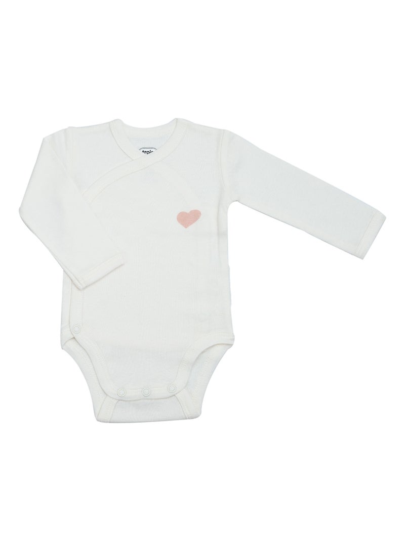 Set van 2 rompers met lange mouwen Roze - Kiabi