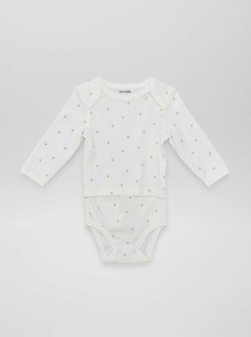 Set van 2 rompertjes - gemakkelijk aan te trekken collectie - Kiabi