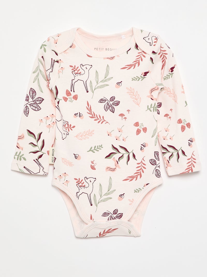 Set van 2 rompertjes 'Petit Béguin' Rose - Kiabi
