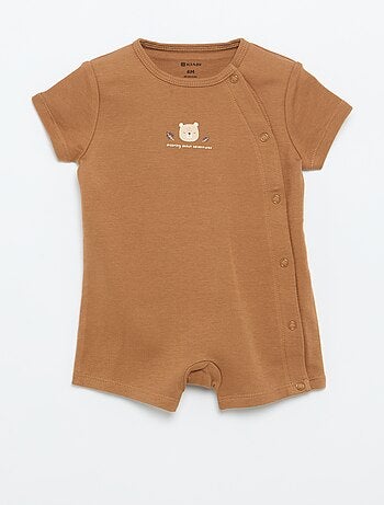 Set van 2 rompertjes van jersey met korte mouwen