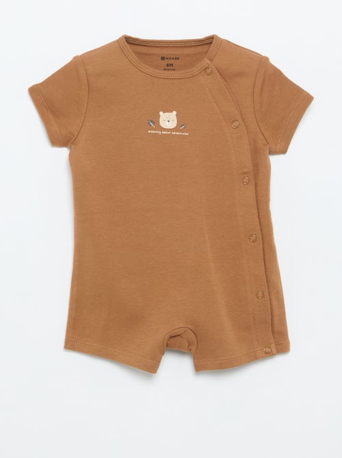 Set van 2 rompertjes van jersey met korte mouwen - Kiabi