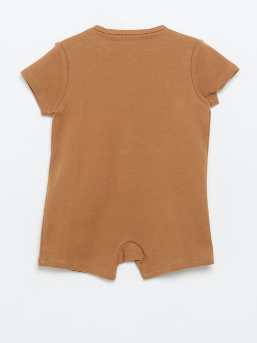 Set van 2 rompertjes van jersey met korte mouwen - Kiabi