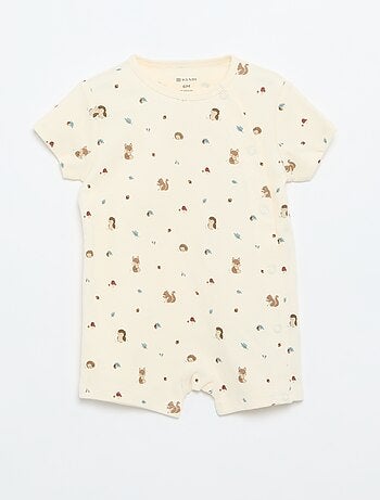 Set van 2 rompertjes van jersey met korte mouwen