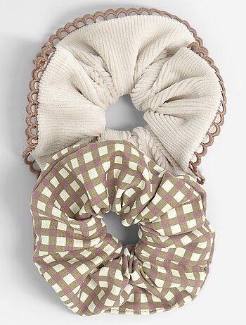 Set van 2 scrunchies