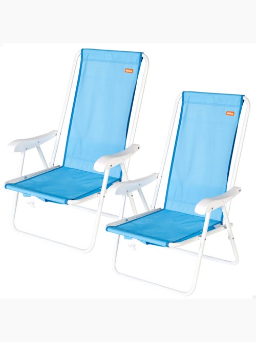 Set van 2 semi-vaste strandstoelen 44x40x81 cm - Kiabi