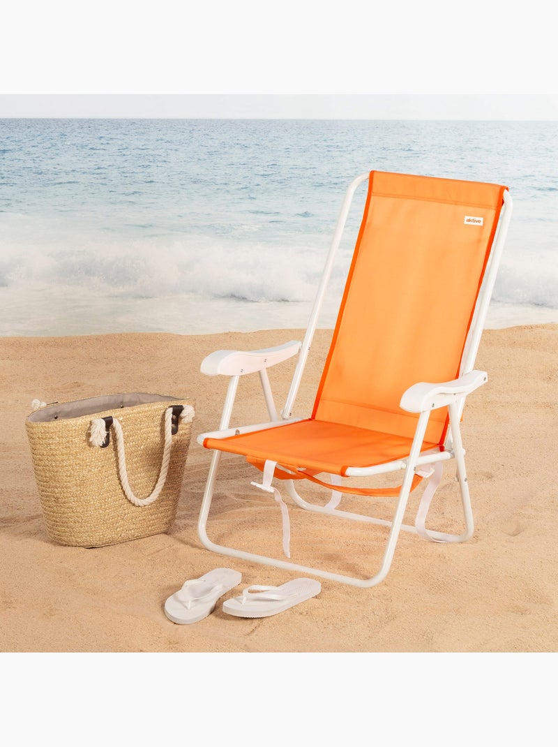 Set van 2 semi-vaste strandstoelen 44x40x81 cm Oranje - Kiabi