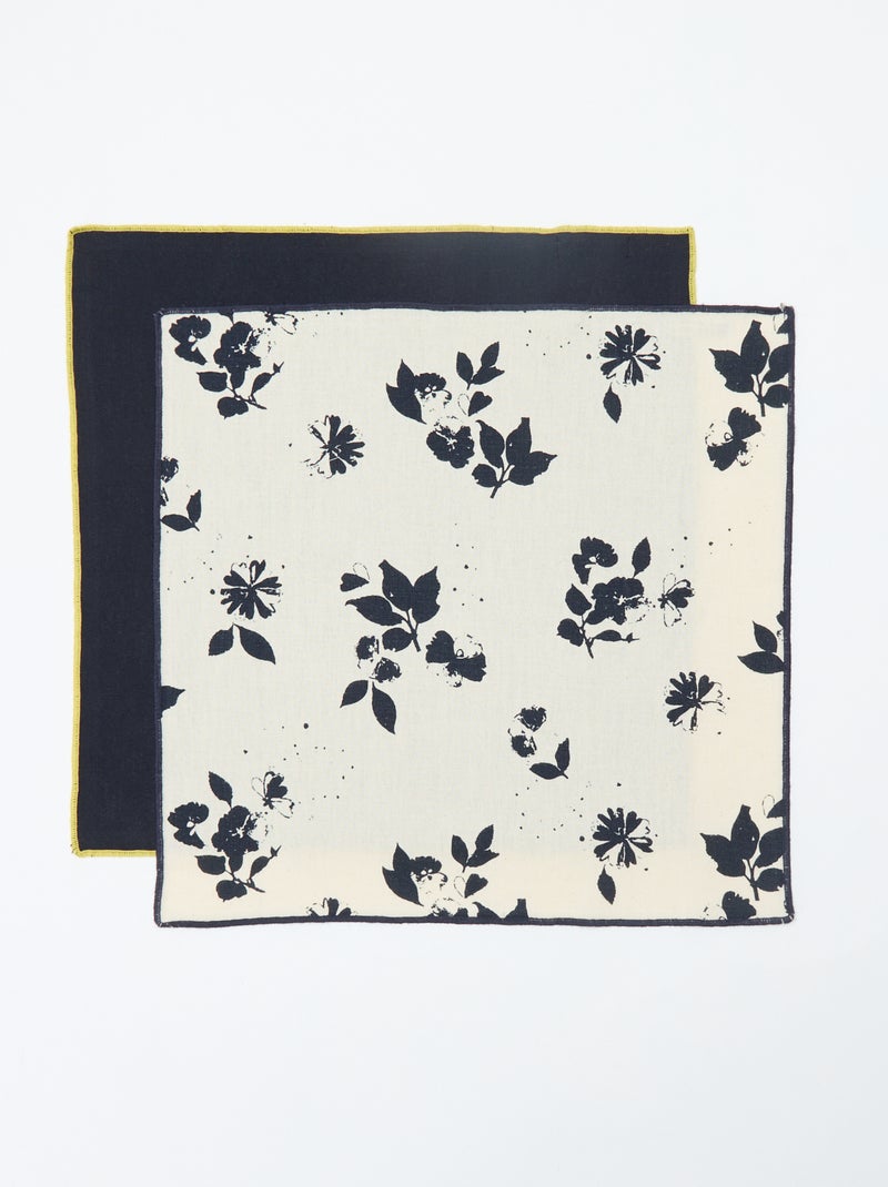 Set van 2 servetten (40x40 cm) - Kiabi Home Blauw - Kiabi
