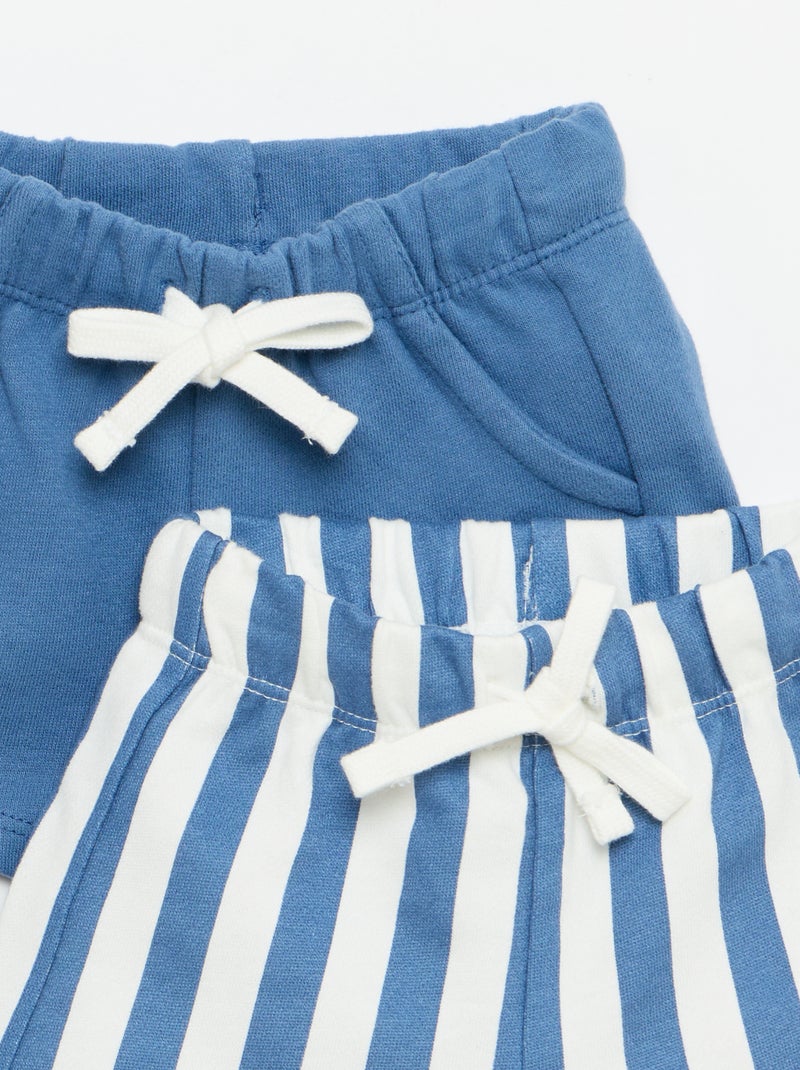 Set van 2 shorts Blauw - Kiabi