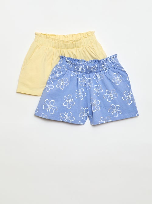 Set van 2 shorts met elastische taille - Kiabi