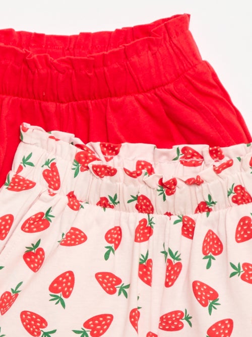 Set van 2 shorts met elastische taille - Kiabi