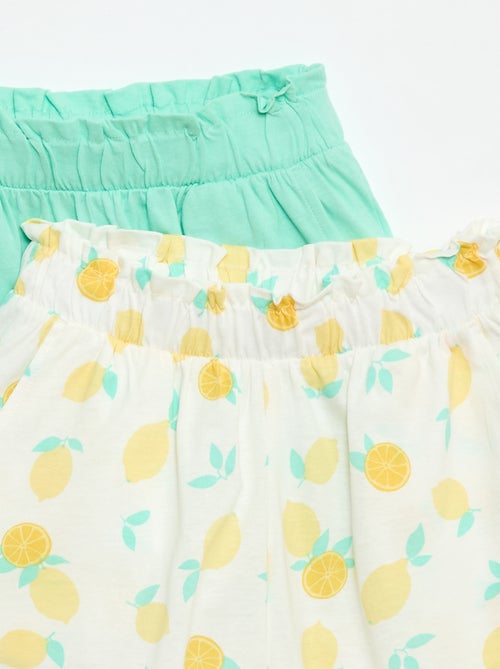 Set van 2 shorts met elastische taille - Kiabi