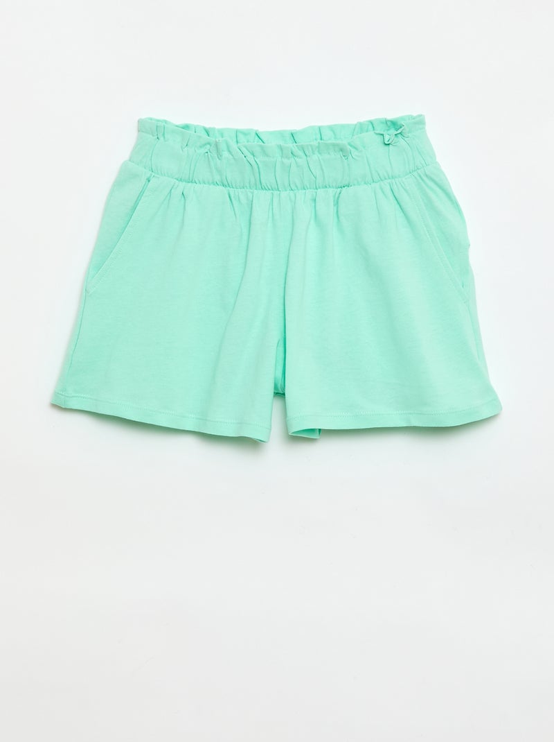 Set van 2 shorts met elastische taille Wit - Kiabi